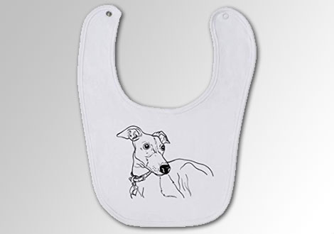 Babero bebé galgo Azeeda