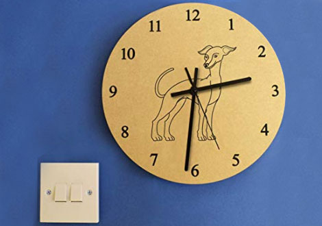 Reloj de pared galgo
