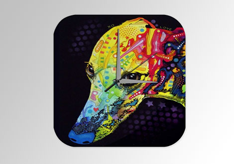 Reloj de pared de galgo